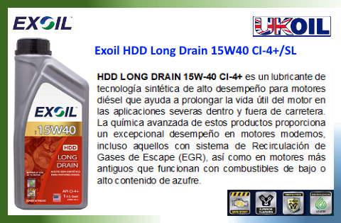 Exoil HDD Long Drain 15W40 CI-4+/SL
